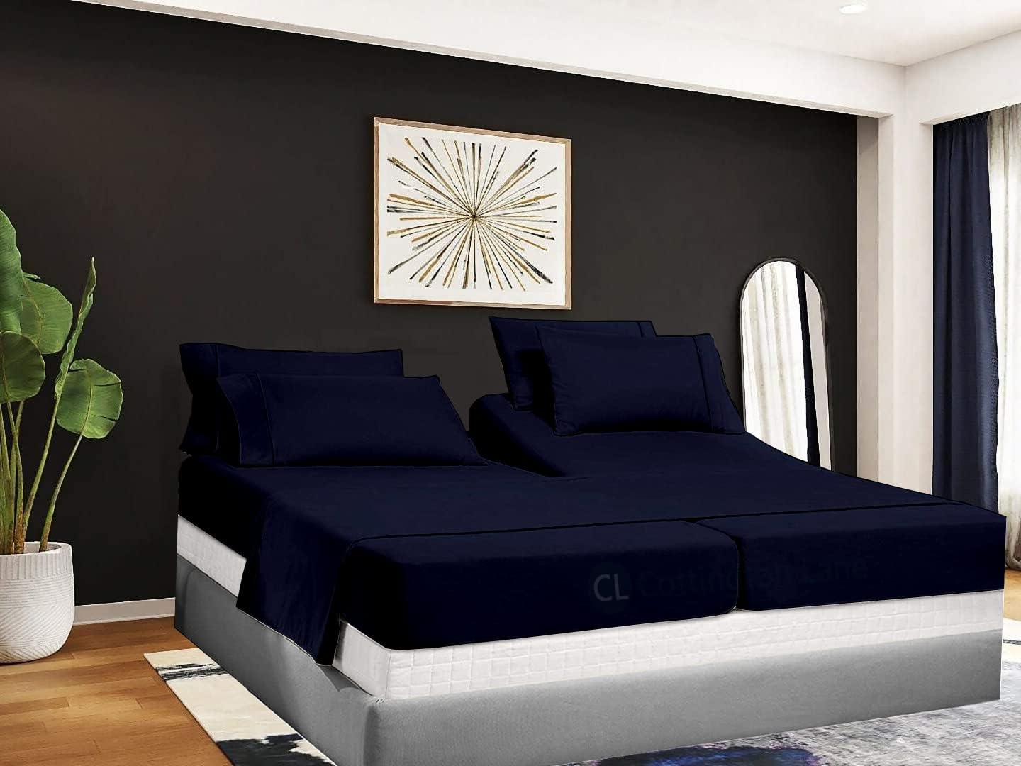 Split California King Sheets 5 PiecesSplit California King