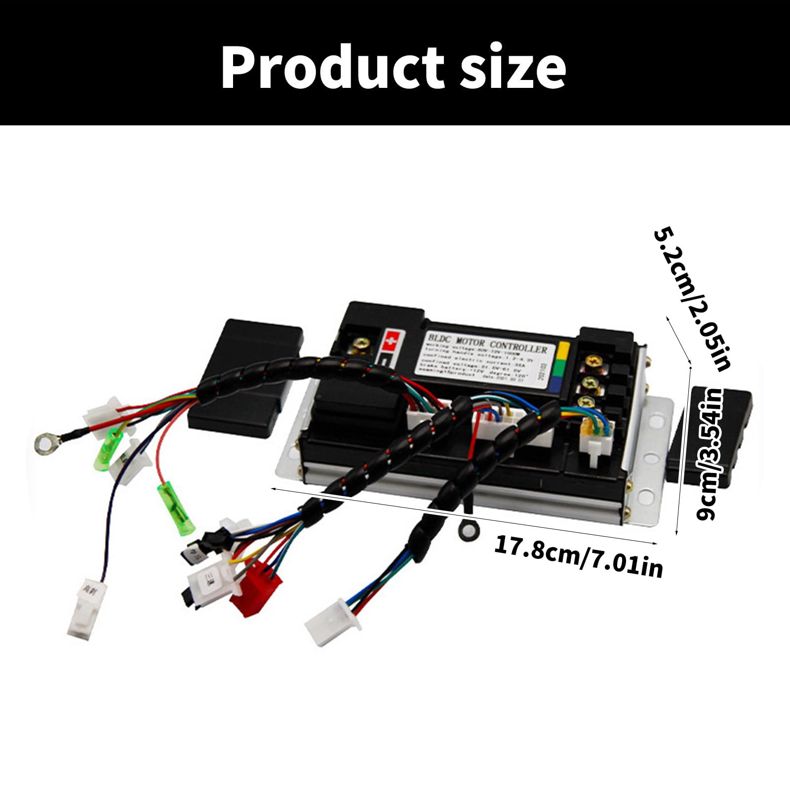 Controlador Motor Sin Cepillo 48-72V Controlador Velocidad del Motor BLDC Modificación Ciclismo Modificación Ruedas Controlador Ruedas