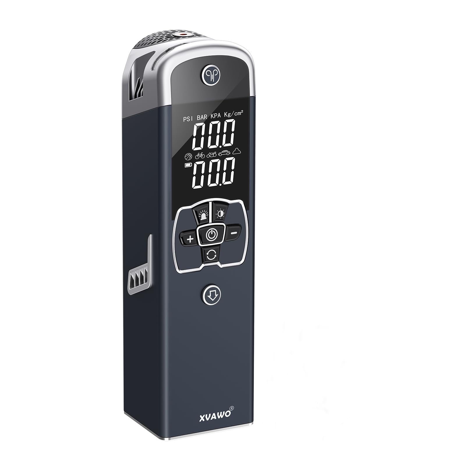 Compressore d'Aria Portatile Mini Pompa: Gonfiatore Pneumatici Elettrico Senza Cavi con Schermo Doppio LED 150PSI per Auto Bici e Moto