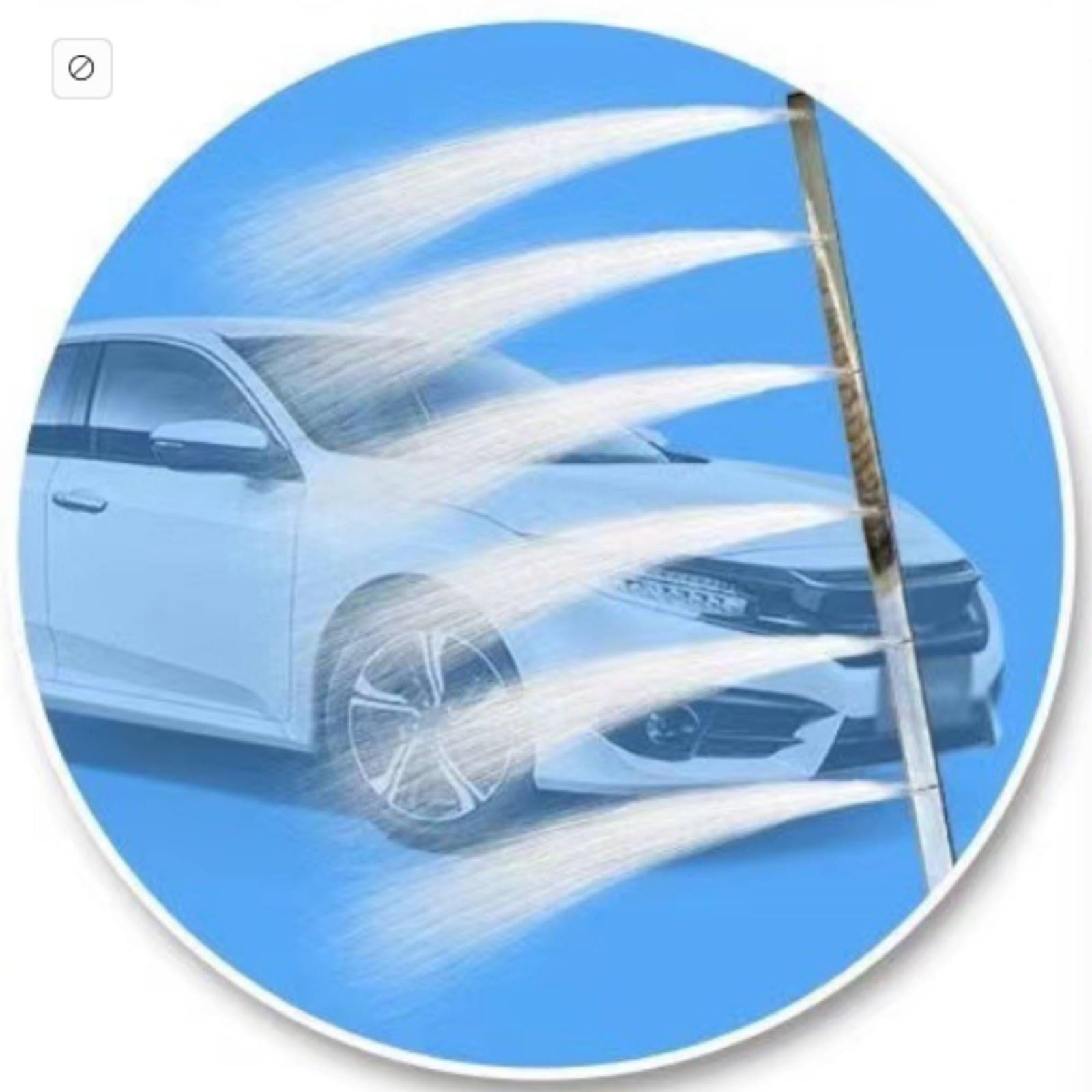 Sharplace Válvula de Limpieza de Vehículos Set de Varilla de Lavado de Ventilador Lanza de Riego y Adaptador Rápido Acero, 1 Metro, Perforado Para Agua Y Aire