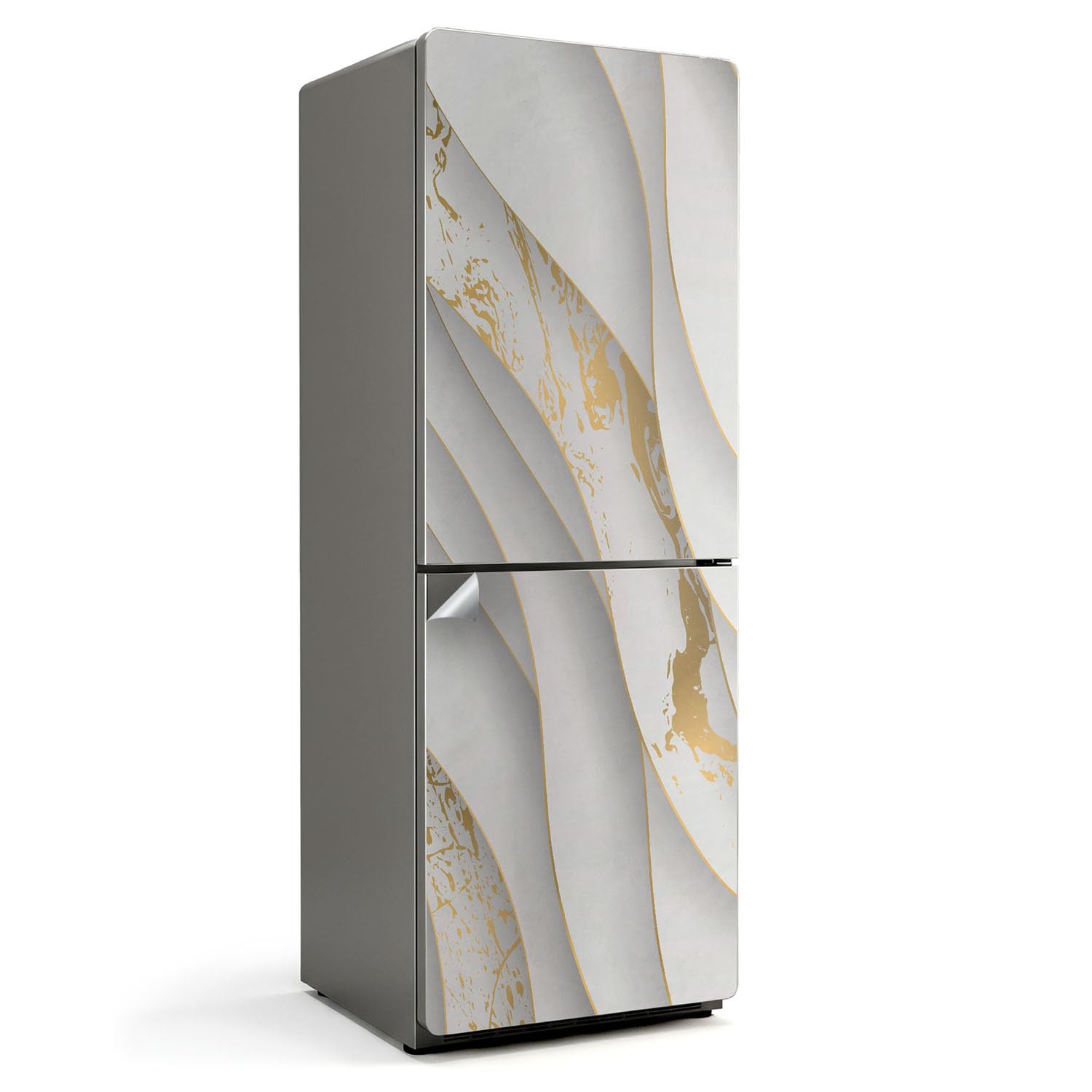 Décalcomanie pour cuisine vagues et textures film adhésif premium frigo