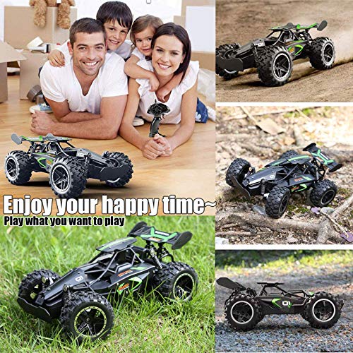 Blexy Rc Cars Water-Resistant High Speed Remote Control Car 2.4Ghz 2Wd Rc Truck 1/18 Remote Control Racing Toy Vehicle Fast Hobby Car For Kids With Two Rechargeable Battery Black #TOP6