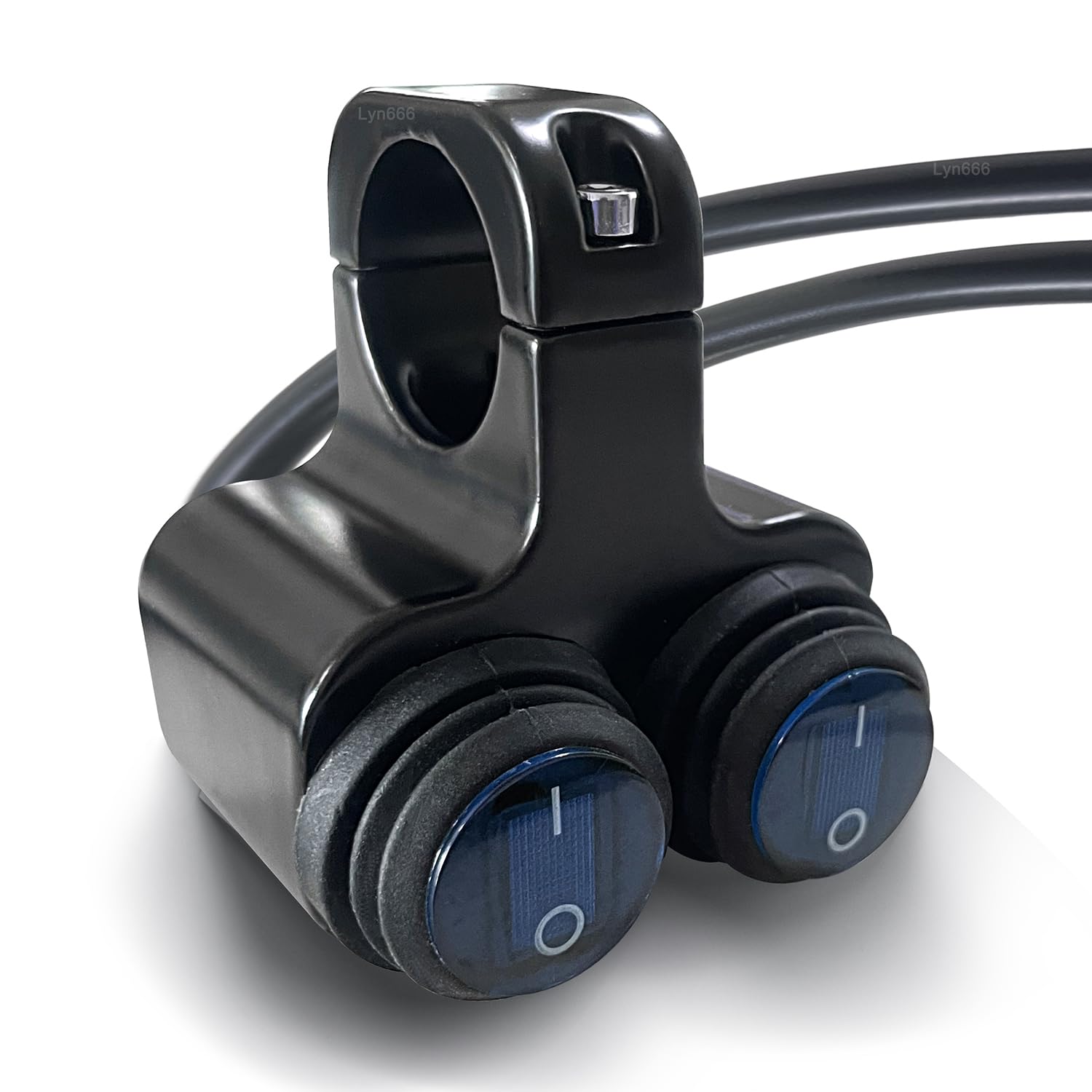 Motorcycle Handlebar Switch ATV Handlebar Light Switch Waterproof Double Control Kill Switch Spotlights Hazard Brake Fog Light ON Off Switches 12v 16A