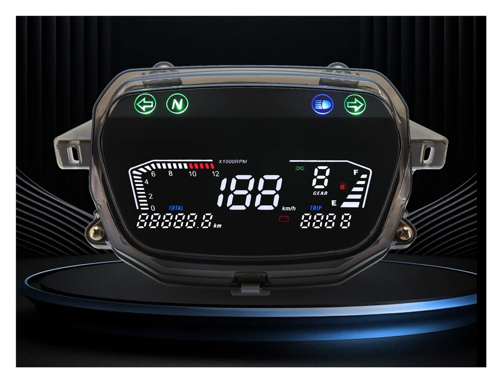 Velocímetro Digital para Demak EX90 Para | Pantalla de velocidad del tablero de instrumentos de la motocicleta MEDIDOR DIGITAL Tacómetro Odómetro para Demak EX90 Para