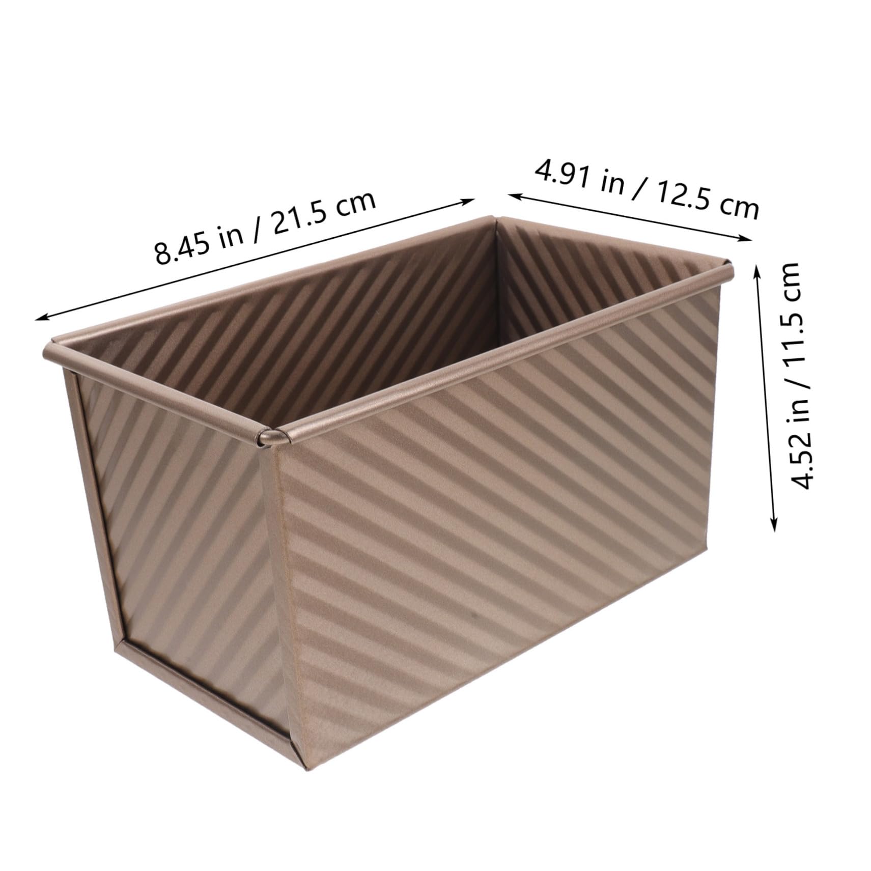 Molde De Pan Para Hornear De Acero Al Carbono Con Tapa Utensilio De Cocina Antiadherente Para Pan De Molde Para Panadería y Uso Doméstico