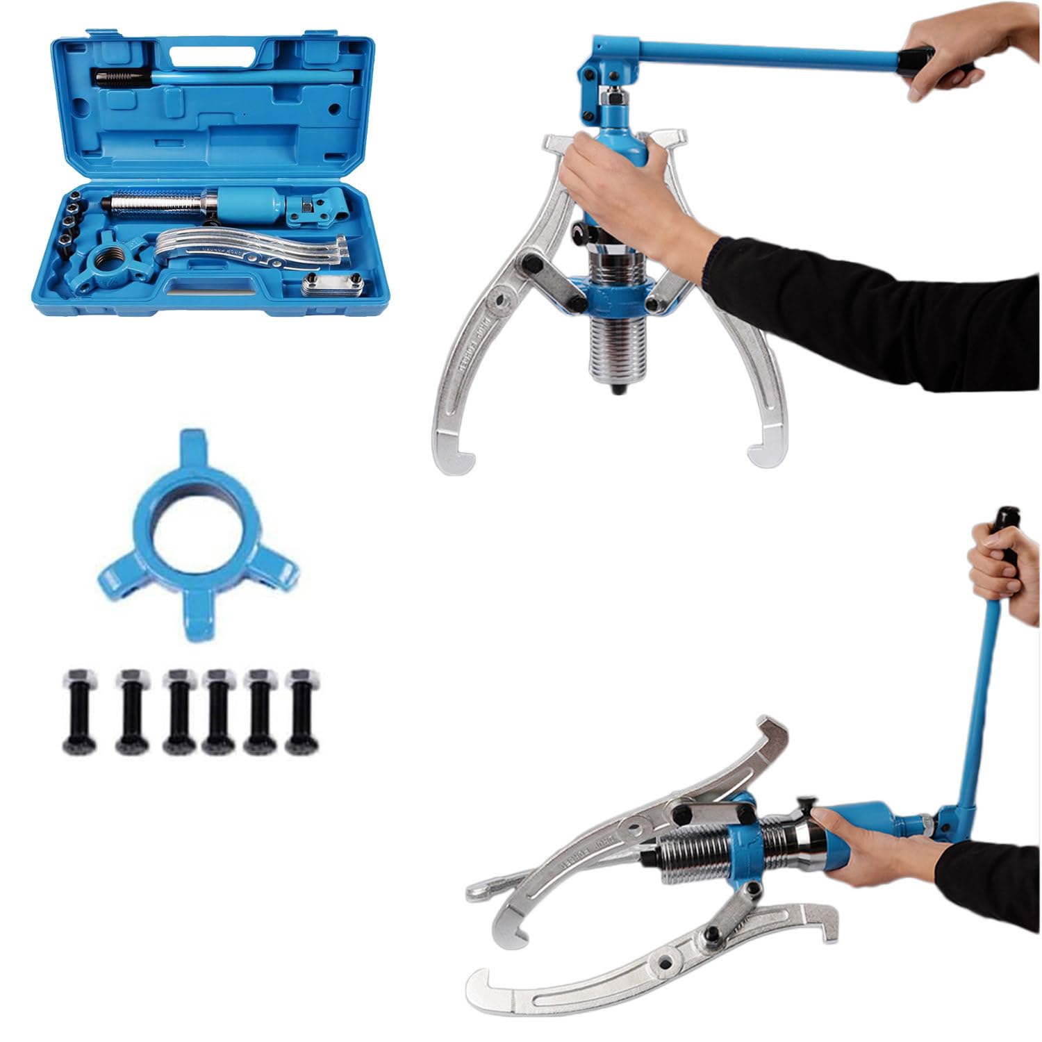 Estrattore Idraulico Per Ingranaggi, Capacità Massima Di 5 Tonnellate Estrattore A 2 O 3 Ganasce Estrattore Idraulico A Ganasce Da 8 Per Mozzi Di Trazione