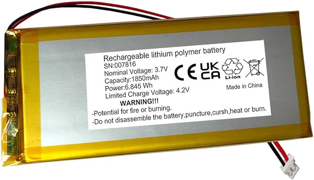 AOLIKES 1850mAh Battery Replacement for RK Royal KLUDGE RK92/ RK89/RK87/RK68plus/RK61/RK61 Plus Wireless Mechanical Keyboard