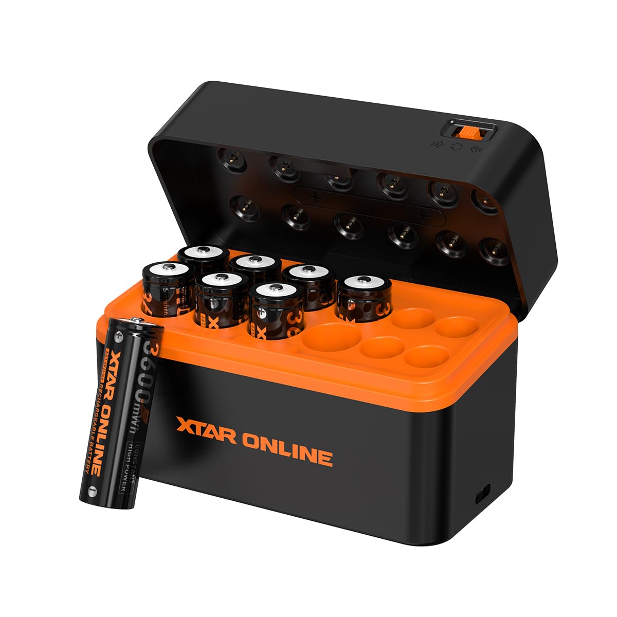 XTAR Rechargeable aa Batteries and Charger 8Pack 3600mwh pilas recargables aa LC12 1 5V AA AAA Battery Charger