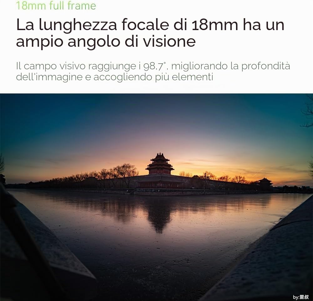 7artisans Obiettivo grandangolare Full Frame da 18 mm f/5.6 con messa a fuoco manuale per fotocamere mirrorless Nikon Z Mount