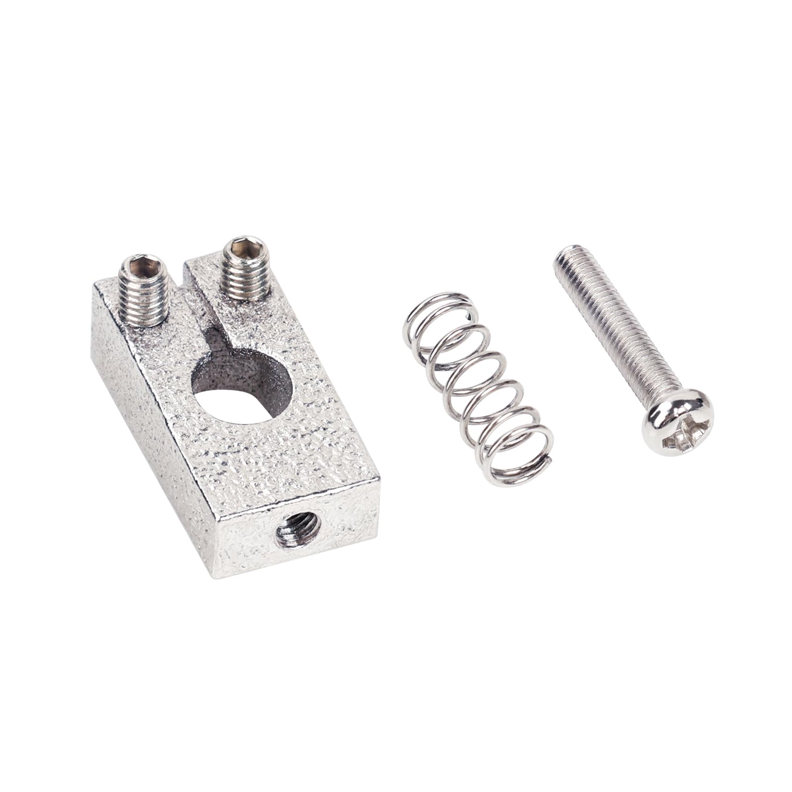 Banworks 10.5mm (13/32") PRS Style Tremolo Bridge Saddles Set Brass Modern Saddles for Strat ST Electric Guitars 52.5mm (2-1/16") String Spacing Pack of 6 JT/QM-05 Chrome - Image 4