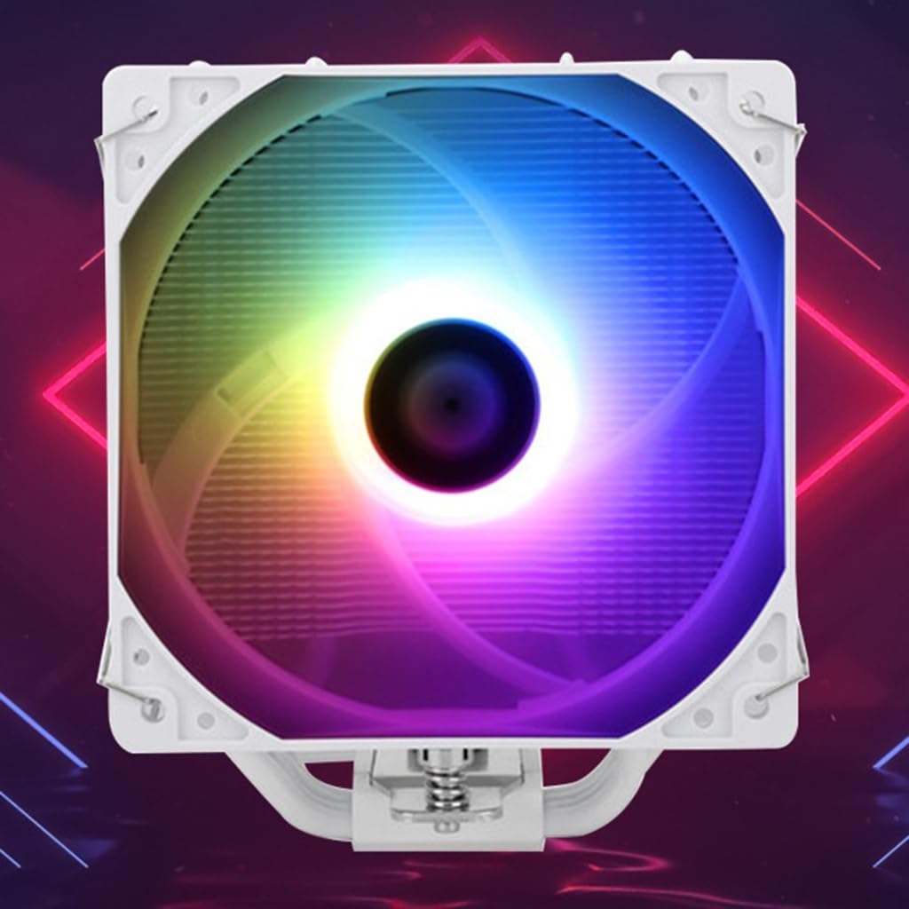 Efficiente 4 tubi di calore TL-AX120 R-SE WHITE ARGB CPU Cooler Fan Multi-piattaforma
