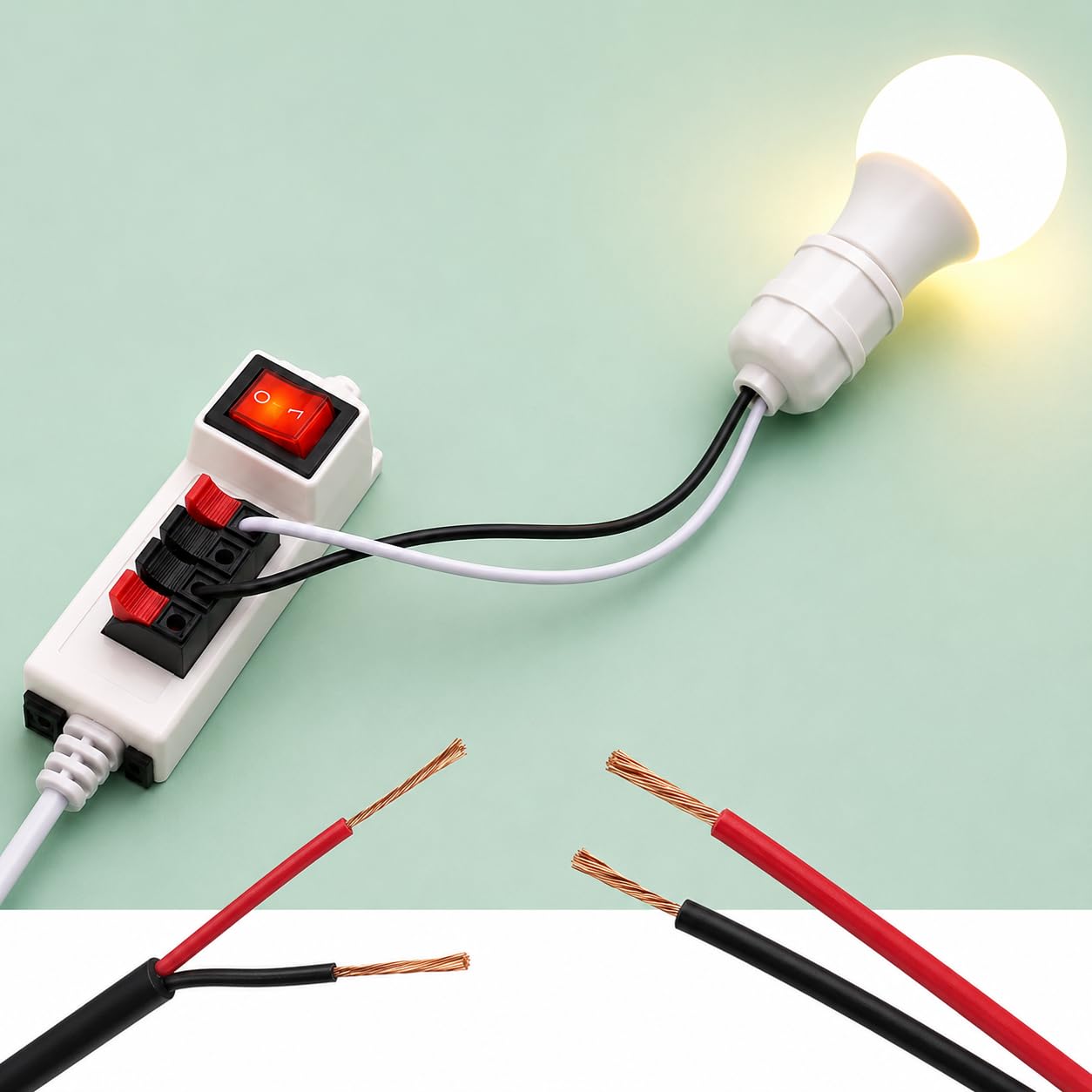 Trendy Illumina Wire Testing Tool, External Socket Board with ON/Off Rocker Switch, 36W Max Output, Test Bench Power Supply for LED Lights & Electrical Testing-image-41