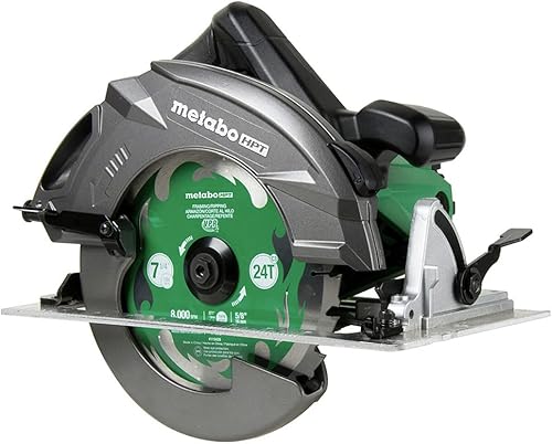 Metabo HPT Kit de sierra circular  RIPMAX  Hoja de 7 14 pulgadas  6,800 RPM  Función de soplador de polvo  Garantía de 5 años  C7UR