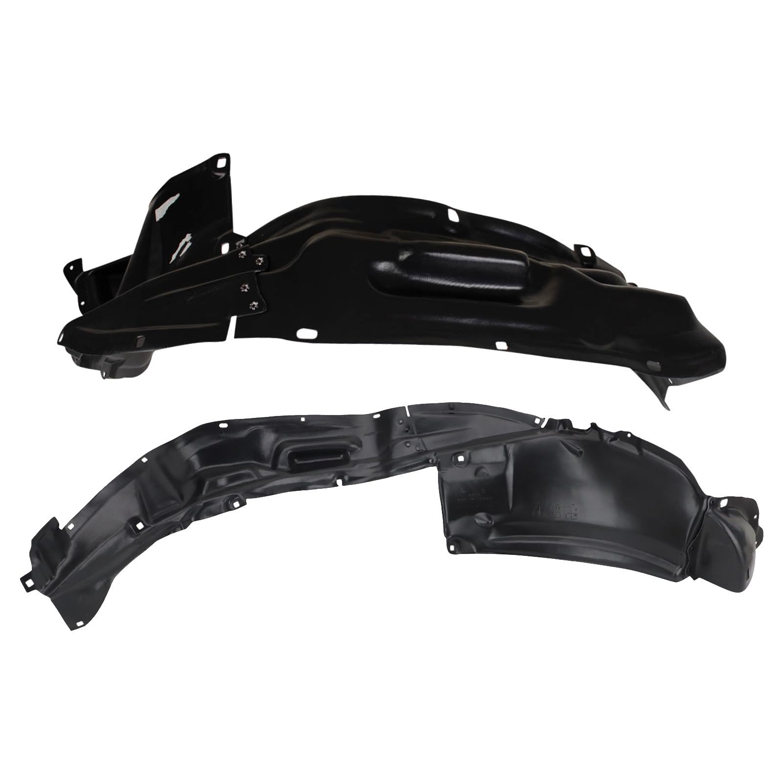TRQ Front Inner Fender Liner Set Compatible with 2007-2009 Toyota FJ Cruiser TO1250123 TO1251123