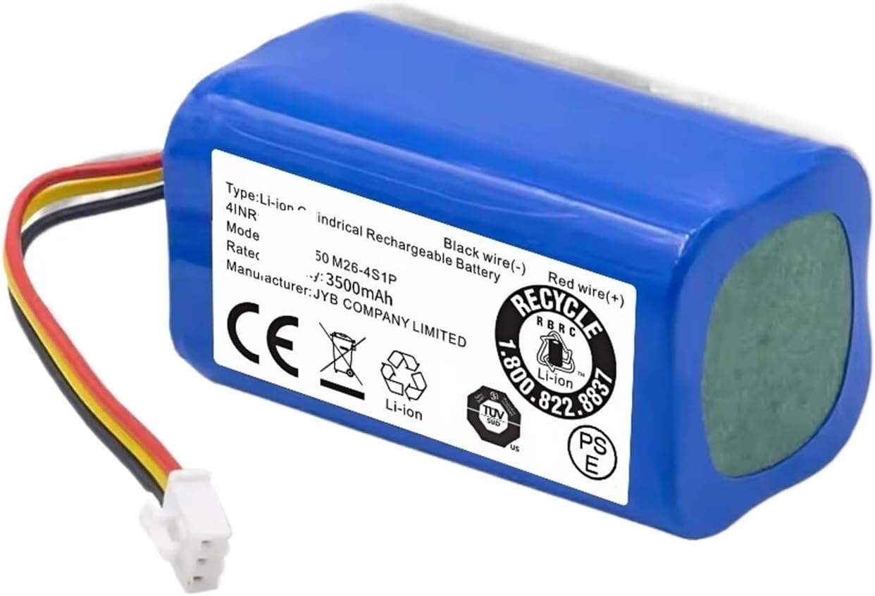 2600-4000mAh Li-ion Battery，Compatible For CECOTEC ，Compatible For Conga 2299/2299 Ultra Home Vital Robot Vacuum Cleaner(2600mah)