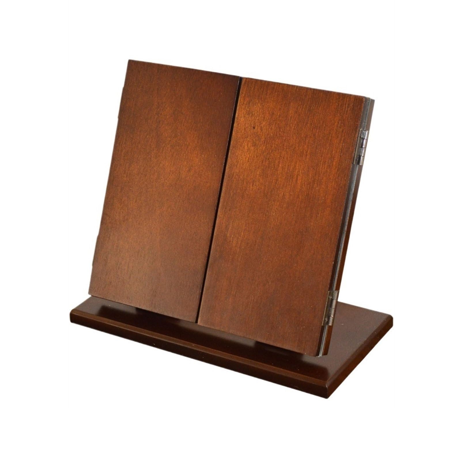 LJHFG63KUYT Vanity Mirror Makeup Mirror Creative Desktop Dressing Chinese Personalized Folding Retro Wooden Household Personal