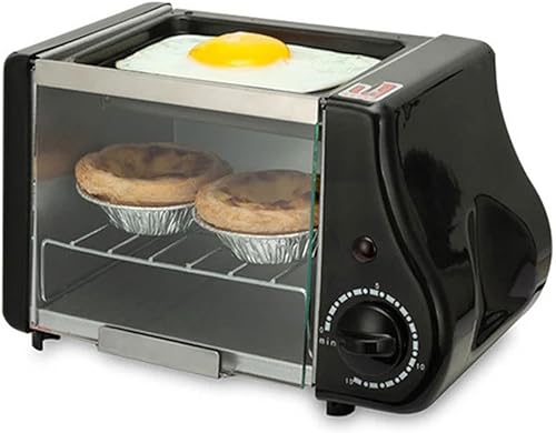 Miniatura 3 de Tostadoras, Mini Multifunción Fabricante Tostadora Eléctrica Hornear Panadería Asado Horno Parrilla Huevos Fritos Tortilla Sartén Desayuno máquina