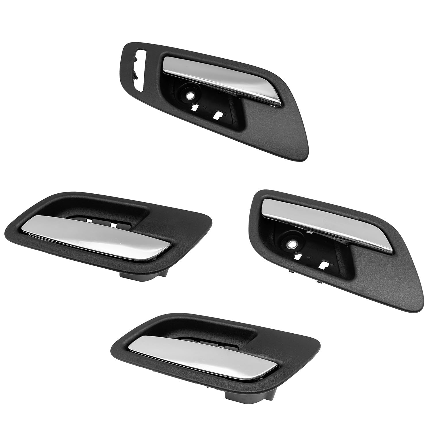 Interior Door Handle Compatible with 2007-2013 Escalade ESV EXT Replace# 15920707 FL, 15920704 FR/RR, 15920683 RL Set of 4