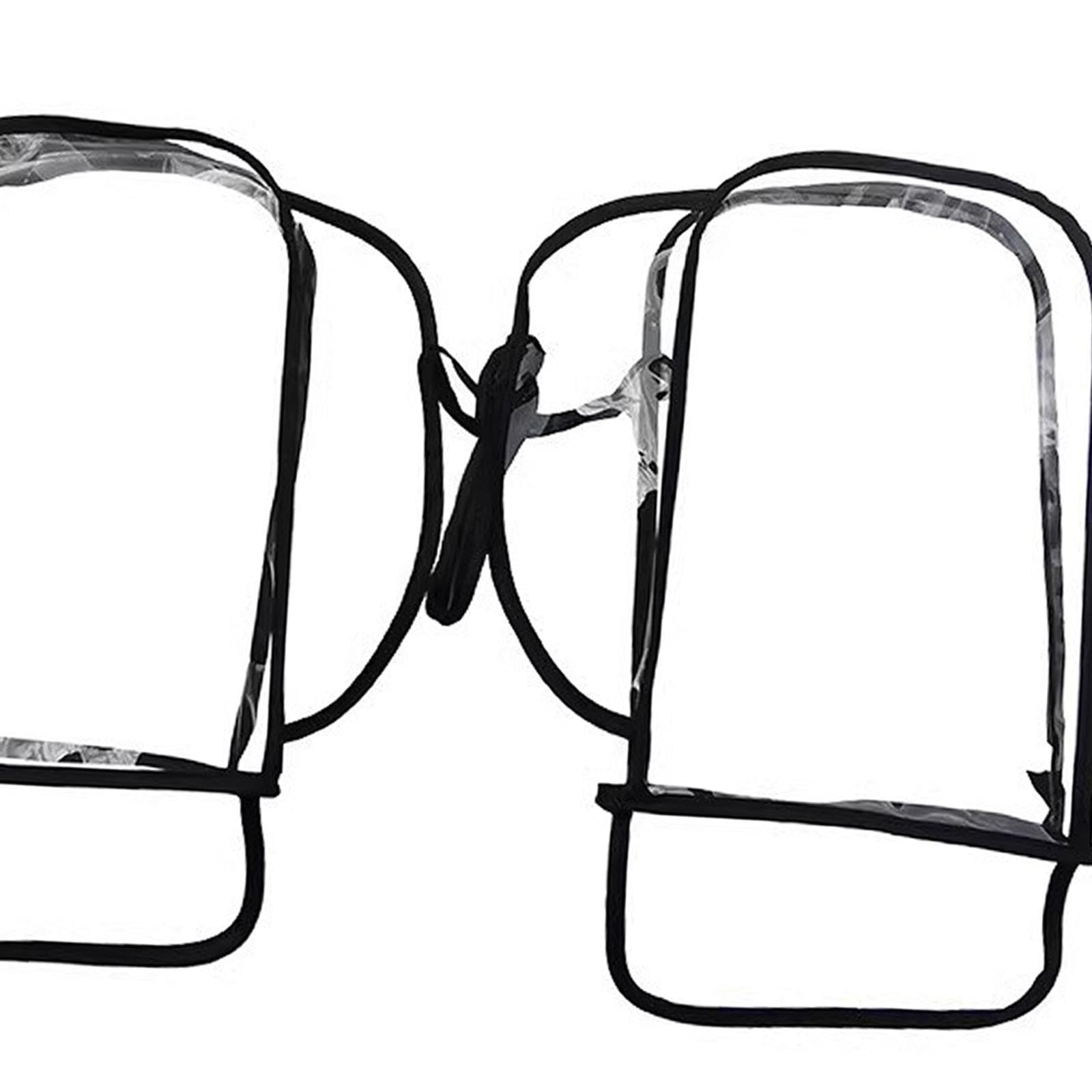 rockible Motorcycle Scooter Bike Handlebar Covers Gloves Clear PVC Material Accessories Comfortable 14x8.6inch Foldable Dustproof