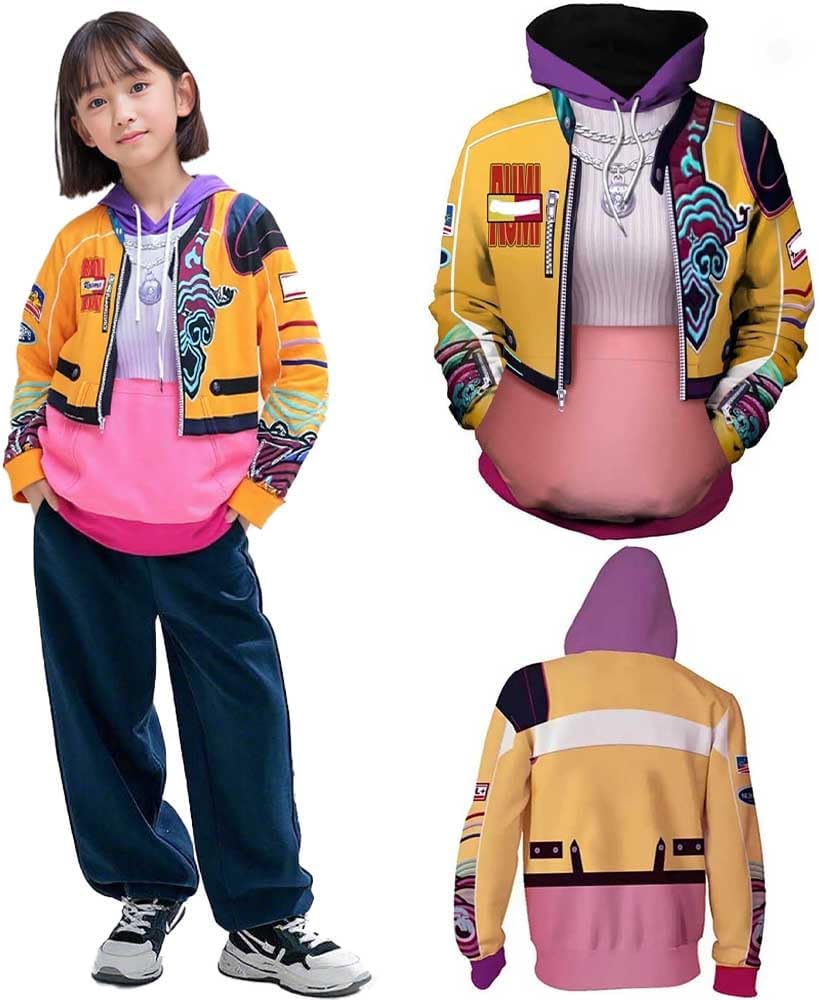 Women Costume Hoodie Hooded Sweater 3D Printed Hoodie Sweatshirt Put Halloween Outfit