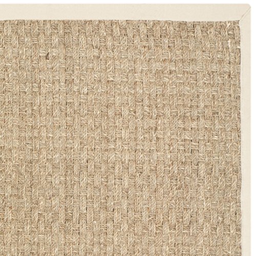 image for Safavieh Natural Fiber Collection NF114A Border Basketweave Seagrass A