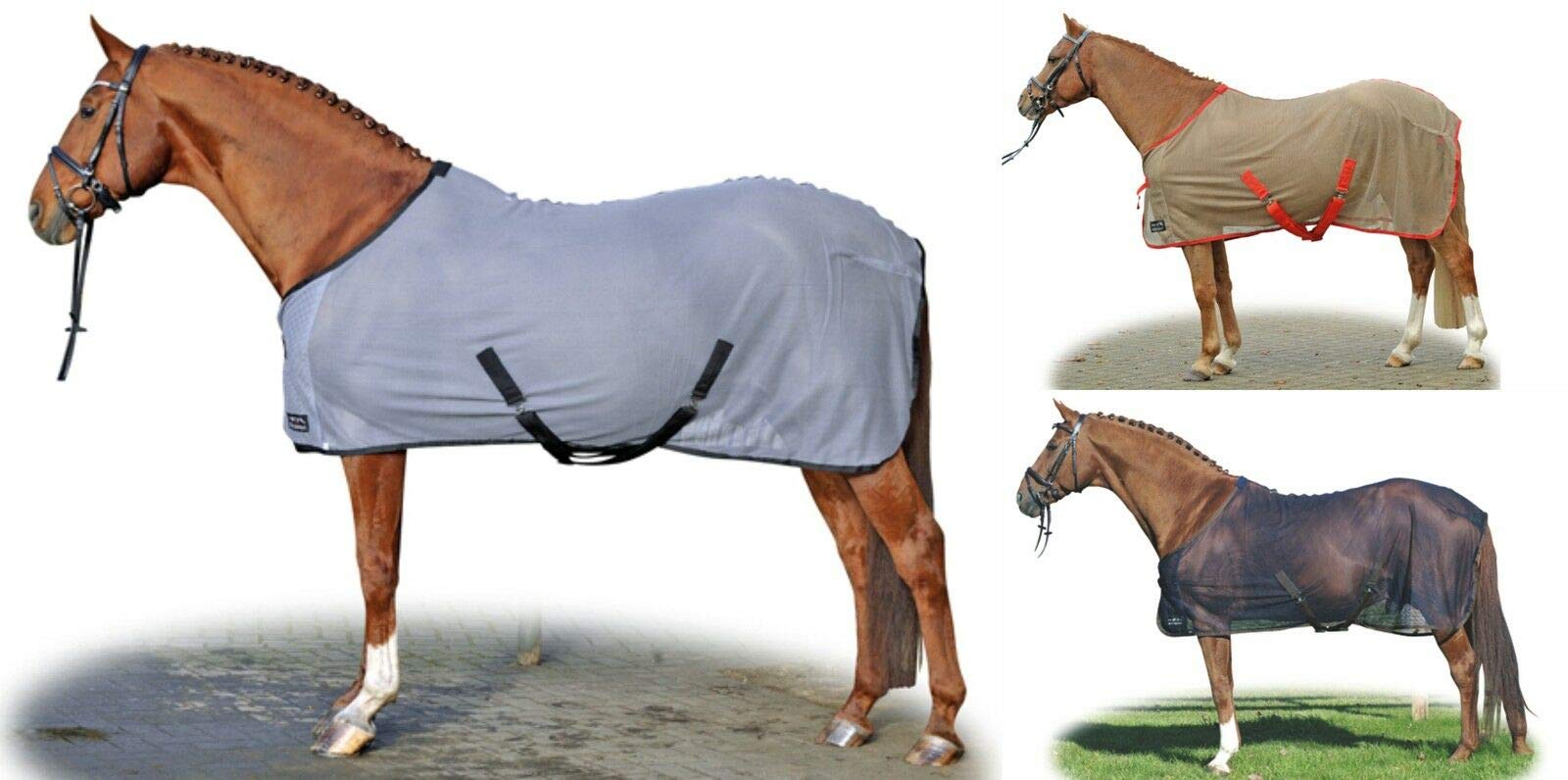 Hkm Hkm 4000315524754 - Manta antimoscas (Santos-7191), Color Plateado y Negro