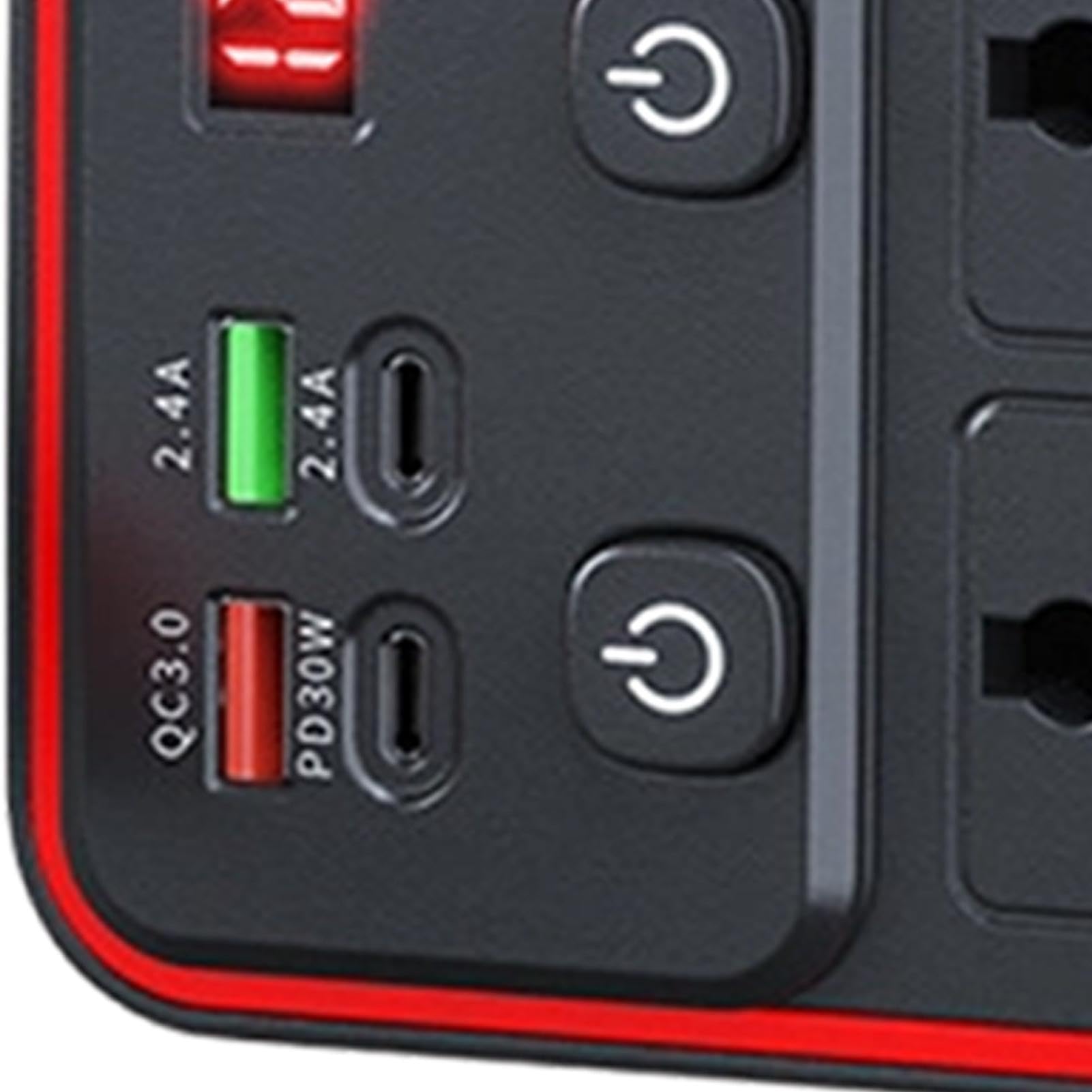 Inverter per Auto Adattatore con Ricarica Rapida | Alimentatore da Accendisigari per Camper SUV Veicoli Ricreativi Viaggi Campeggio Picnic Spostamenti