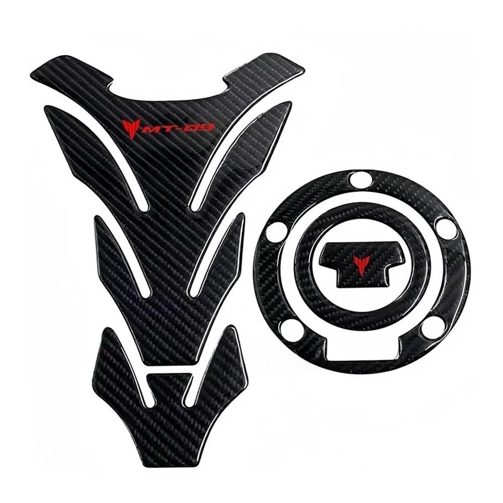 Fuel Tank Stickers Carbon Fiber Motorcycle Fuel Tank Pad Cover Protector Decal Stickers for MT09 MT-09 Mt09