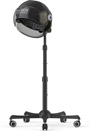 TASALON Ionic - Secador de pelo con capucha, secador de capó de 1875 W con 3 ajustes de temperatura, secadora de pie portátil para el hogar y el