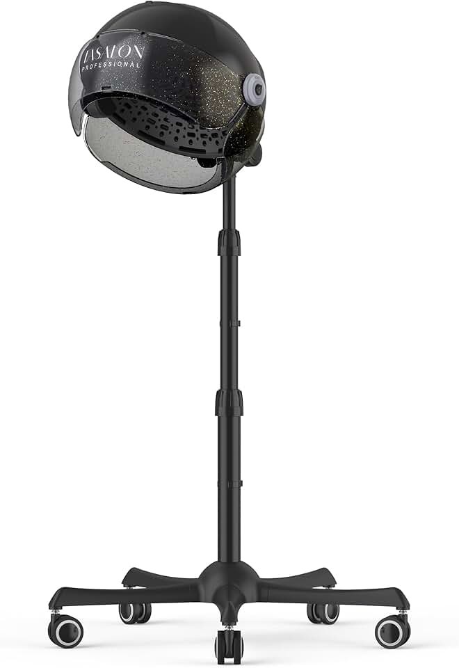 TASALON Secador de cabelo com capuz Ionic - Secador de capô 1875W com 3 configurações de temperatura - Secador portátil para casa e salão de beleza (preto)