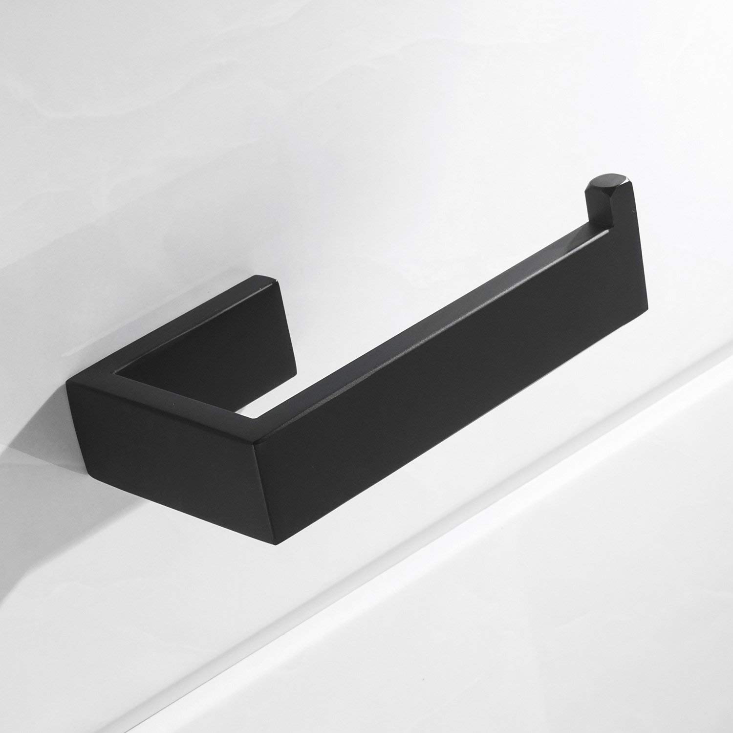 Celbon Black Sus304 Stainless Steel Bathroom Toilet Roll Holder Finish Wall Mounted Toilet Paper Holder Rack For Toilet
