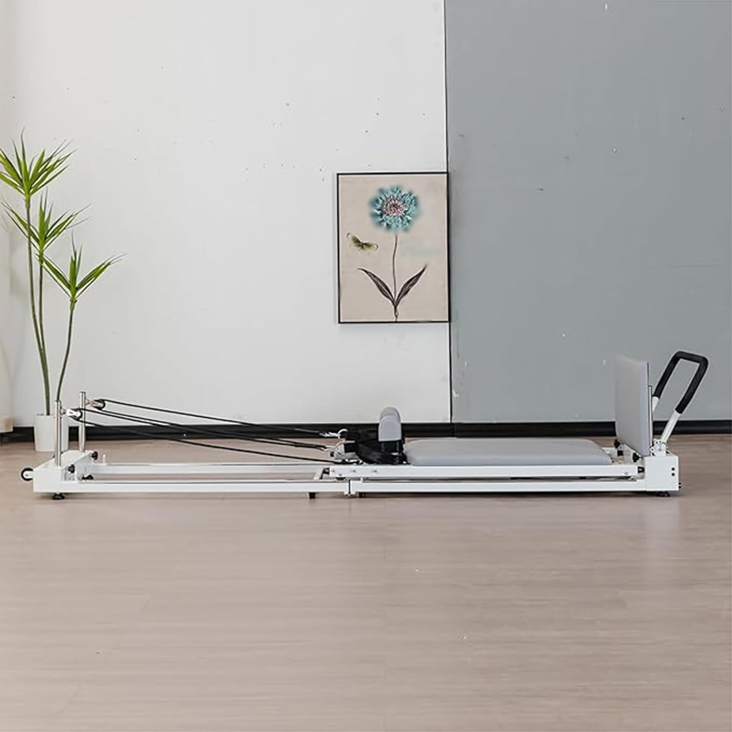 Máquina De Pilates Reformer Plegable, Reformer De Pilates Multifunción, Reformer De Pilates Portátil para El Hogar, Equipo De Estudio para El Hogar para Entrenamiento De Fuerza, Mejor, A