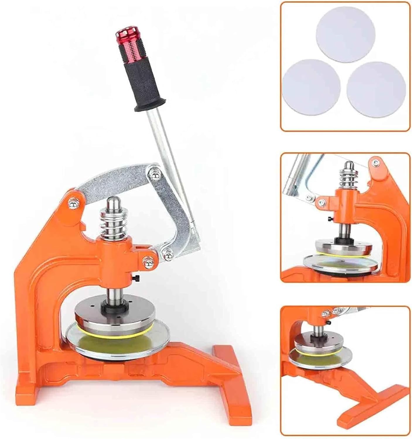 Taglierina circolare per campioni di tessuto, coltello per campionamento a pressione manuale per tessuti, tappeti, carta e schiuma, 100 cm²