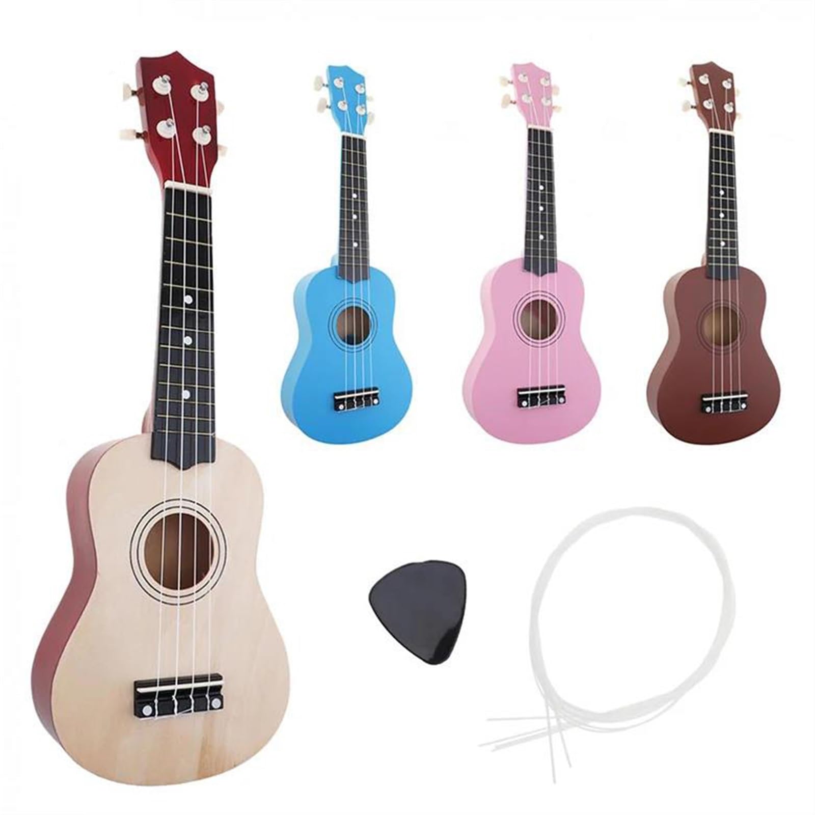 Chitarra A Quattro Corde Ukulele Per Principianti Da 21 Pollici(Coffe)