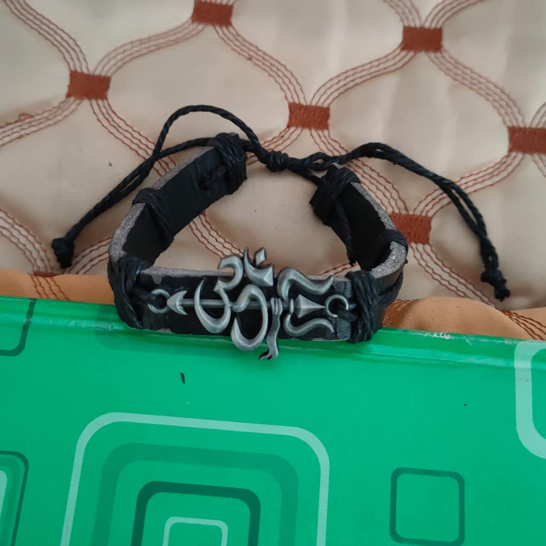 Indian Collectible - Abalorio de cuero marrón para niños y niñas, ajustable, con nudo simple, para hombres y mujeres