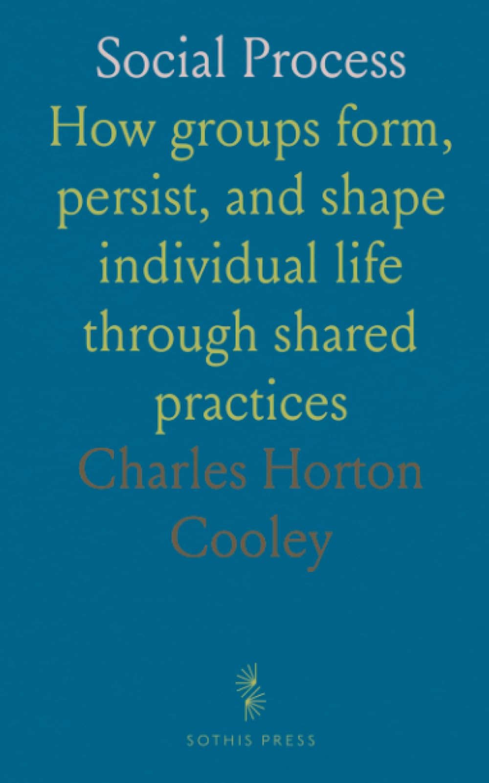 Social Process: How groups form, persist, and shape individual life through shared practices