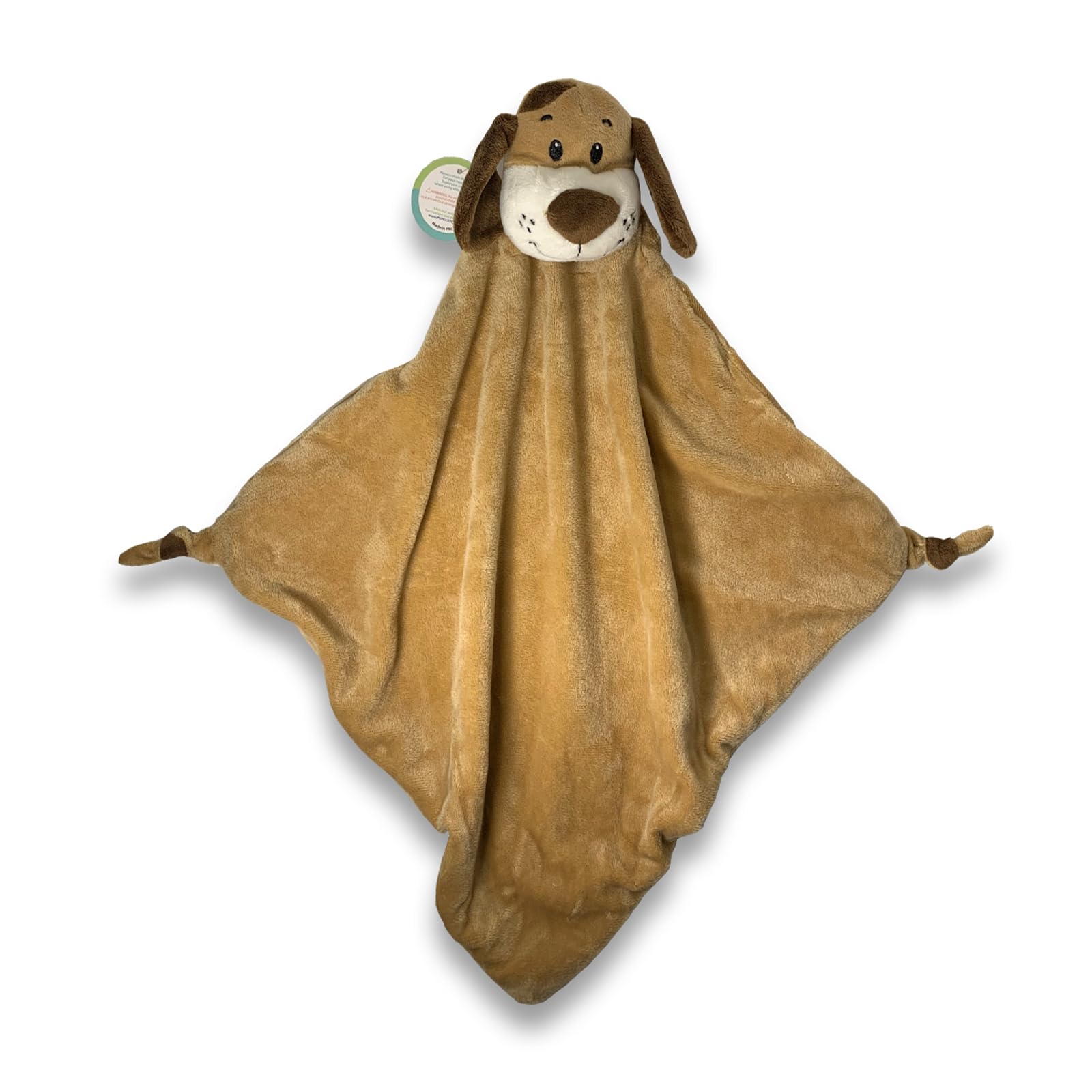 Pepe n Tito Puppy Dog Security Blanket – Ultra-Soft Baby Lovey for Sensory Comfort & Sleep Support –Breathable Fabric, Newborn & Toddler Snuggle Toy – Machine Washable