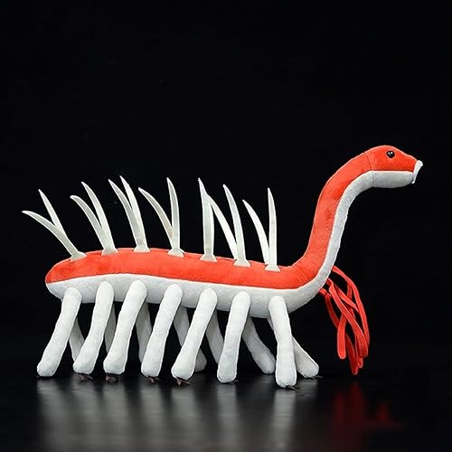 Vista 17 de ZHONGXIN MADE Juguete de peluche realista con microorganismo cámbrico – Simulación de 20 pulgadas de criatura marina del Cámbrico Microdictyon