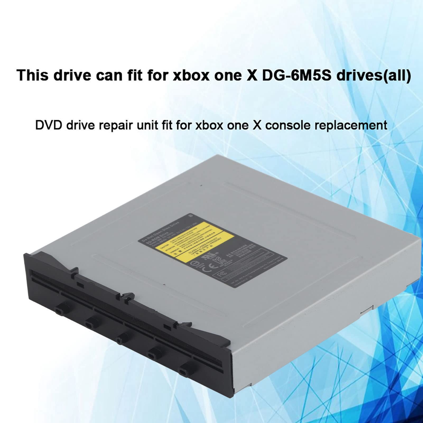 PUSOKEI Unidad de Disco óptico para Consola de Juegos One X DG-6M5S, Unidad incorporada de aleación de Aluminio portátil, reemplazo de Unidad de Disco