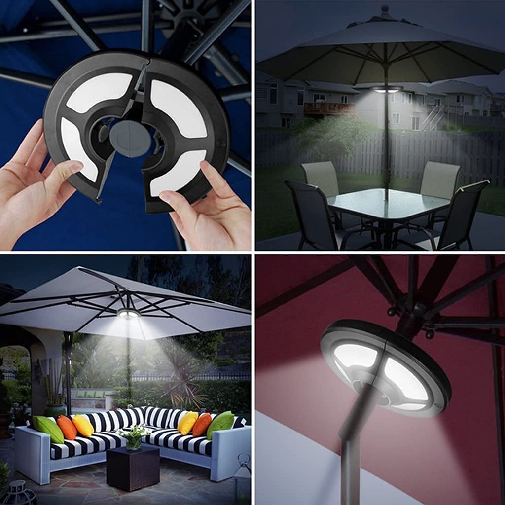 Luce per ombrellone da Patio, 36 luci LED Senza Fili per ombrellone da Patio con 2 modalità di Illuminazione per ombrelloni da Patio, Tende da Campeggio o Uso Esterno