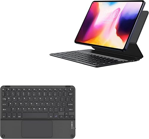 BoxWave Teclado compatible con Chuwi HiPad Pro - Teclado Bluetooth SlimKeys con Trackpad, teclado portátil con trackpad, negro azabache disponible en Yaxa Guatemala