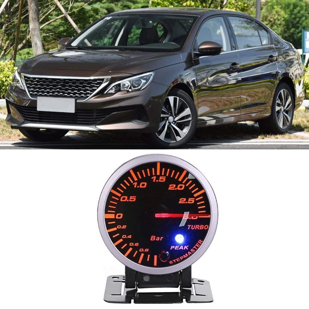 KSTE 2,5 pulgadas 60mm 3,0 Bar LED coche Modificación Turbo Boost Gauge Medidor puntero DC12V