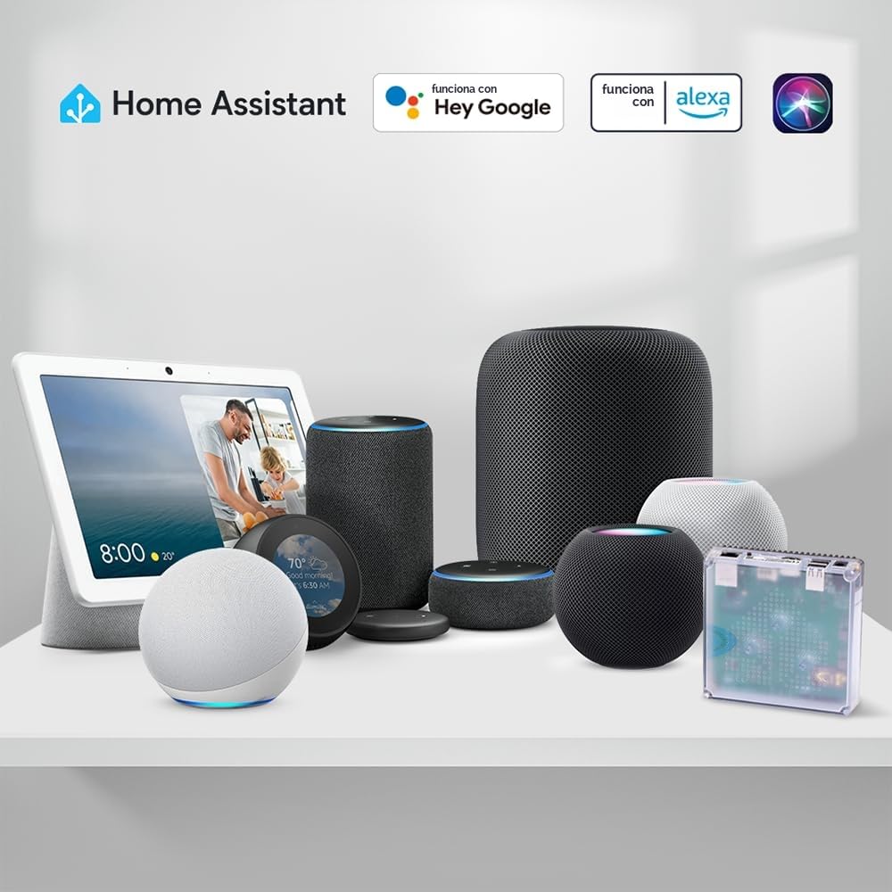 eMotion Ultra Sensor Inteligente de Presencia con Radar mmWave de 60GHz WiFi, IR, Luminosidad, Temperatura y Humedad, Compatible con MQTT Home Assistant, Alexa y Google Home
