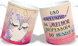 Caneca Profissão Professor Professora | Cerâmica | Presente Dia dos Professores m2