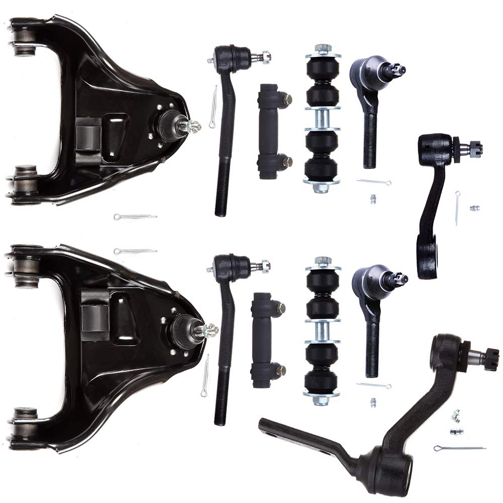 Photo 1 of AMFULL New Assembly 12-PC Control Arm And Ball Joint Assembly Idler Arm Pitman Arm Stabilizer Bar Tie Rod End Adjusting Sleeve Replacement for Blazer for S10 for Jimmy for Sonoma for Bravada