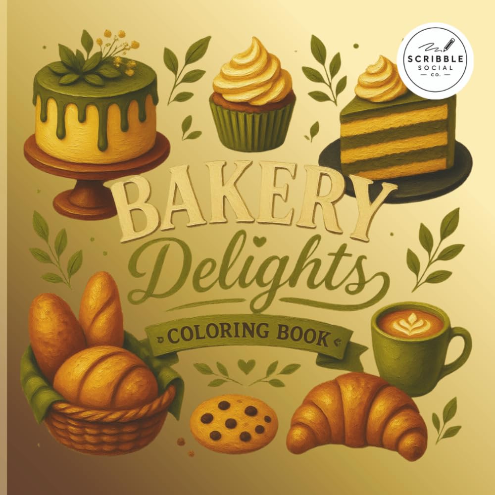 Bakery Delights: The Sweetest Coloring Book for Bakery Lovers