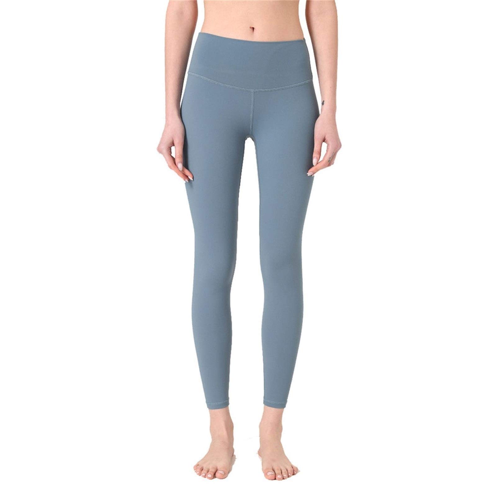 fitness legginsy damskie, Damskie Nagie uczucie Wysokiej talii Legginsy Legginsy Butt Lift Power Flex Slim Jogi Spodnie Aktywne Rajstopy Tummy Control Non See przez rozciągliwe sportowe legginsy do jo