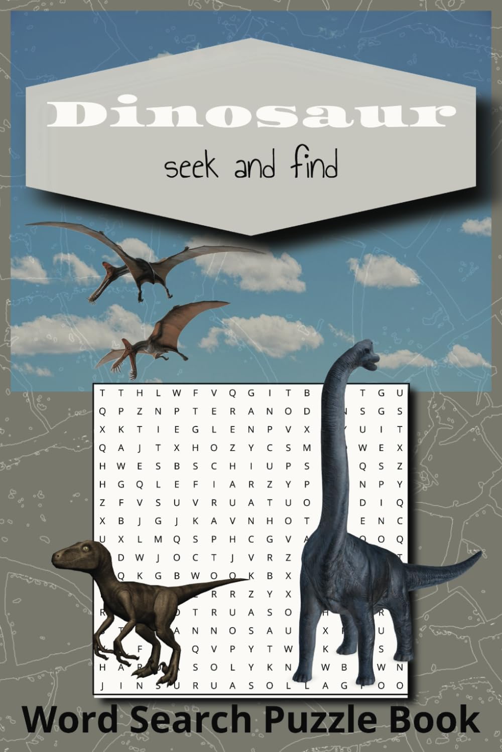 Dinosaur Seek and Find Word Search Puzzle Book