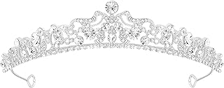 Tiara for Women Wedding, Crown for Women Queen, Elegant Rhinestone Headpiece for Brides, Prom, Parties, Cosplay, Birthday ...