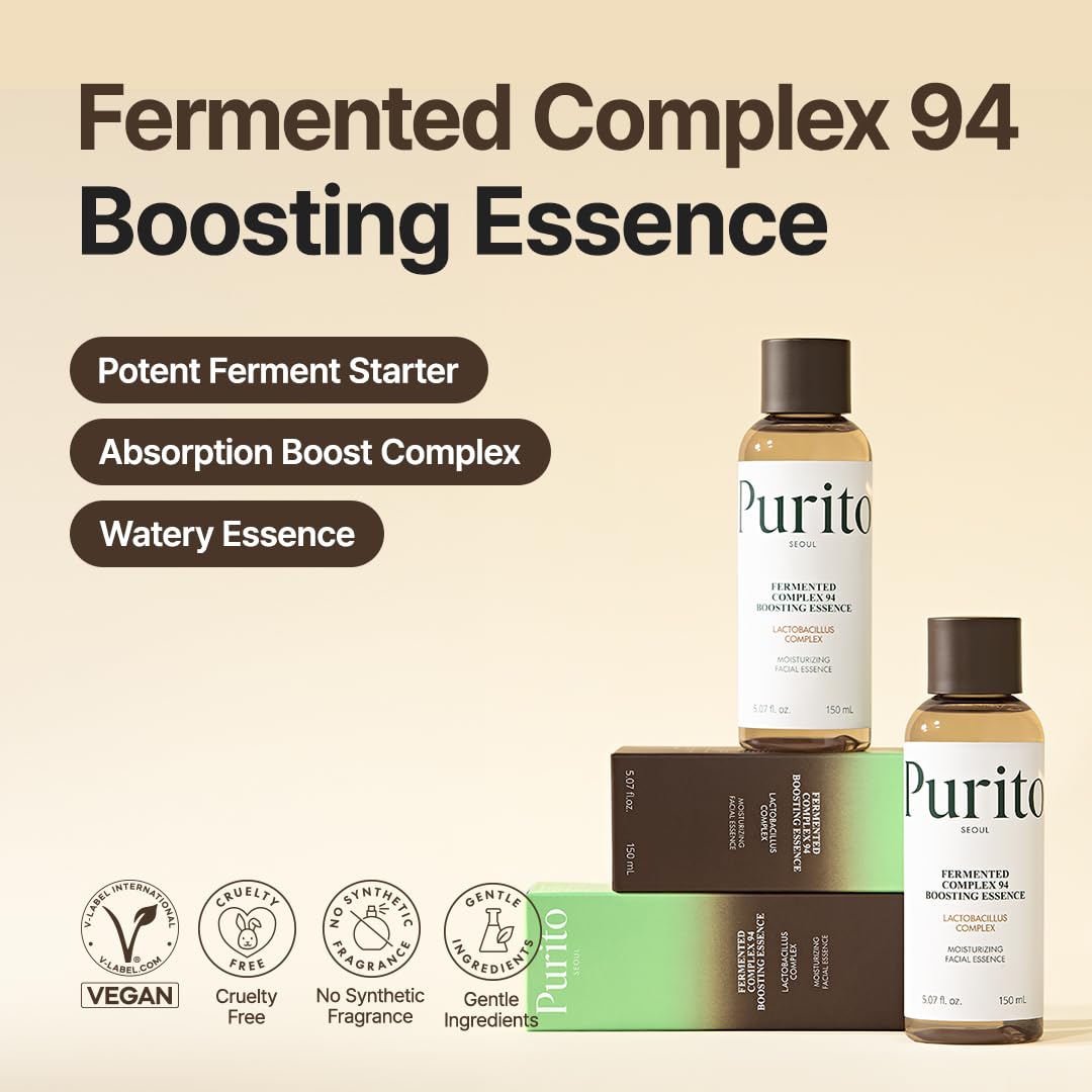 PURITO Fermented Complex 94 Boosting Essence 150ml/5.1fl.oz Skincare Booster,safe ingredients, Natural, soothing, Fermentation - Image 3